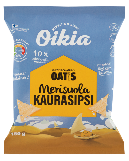 Oatis Sea Salt Oat Snacks (150g)